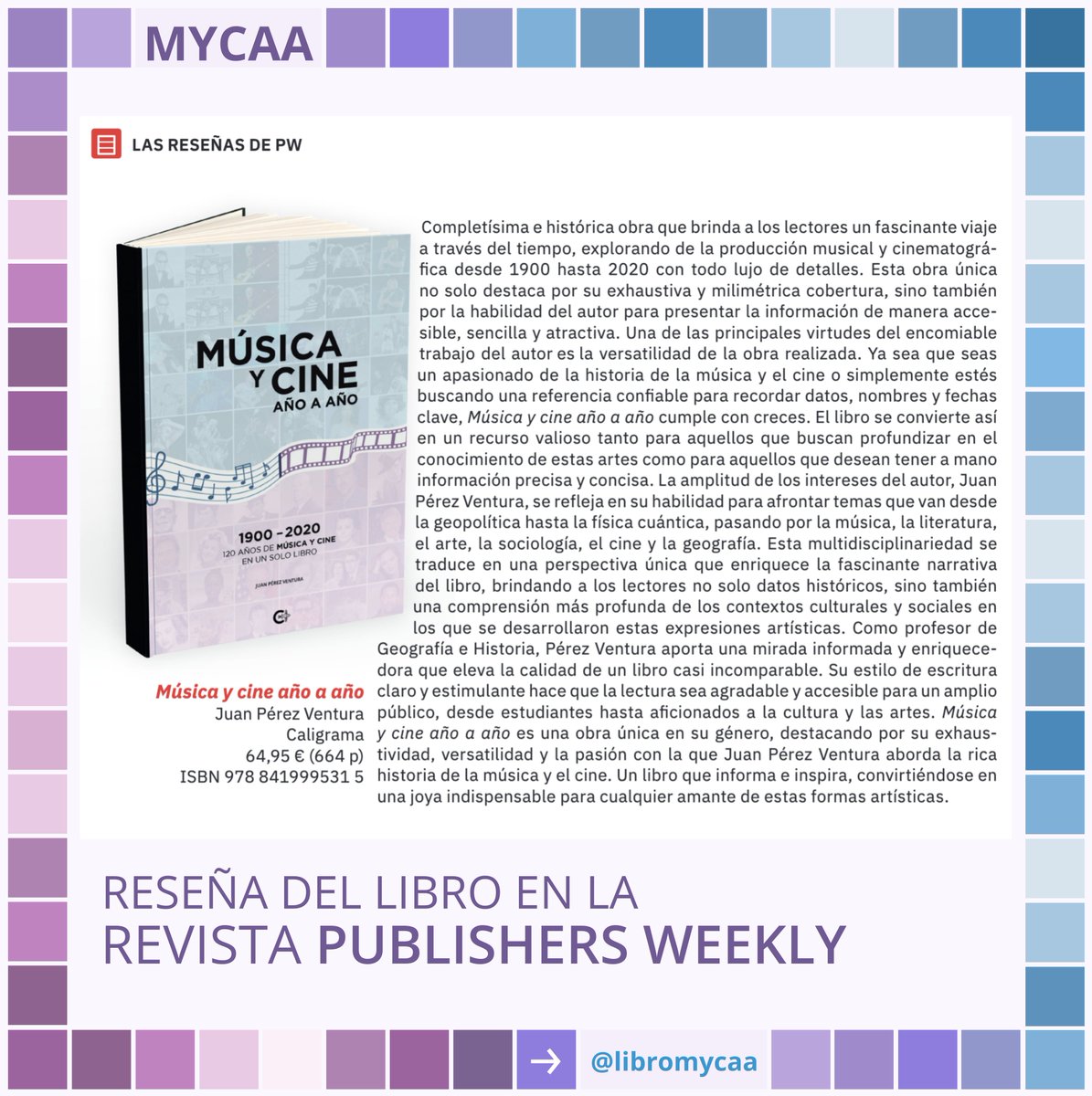 Gracias por vuestra reseña compañeros de @PubWeekEs 😁🙌