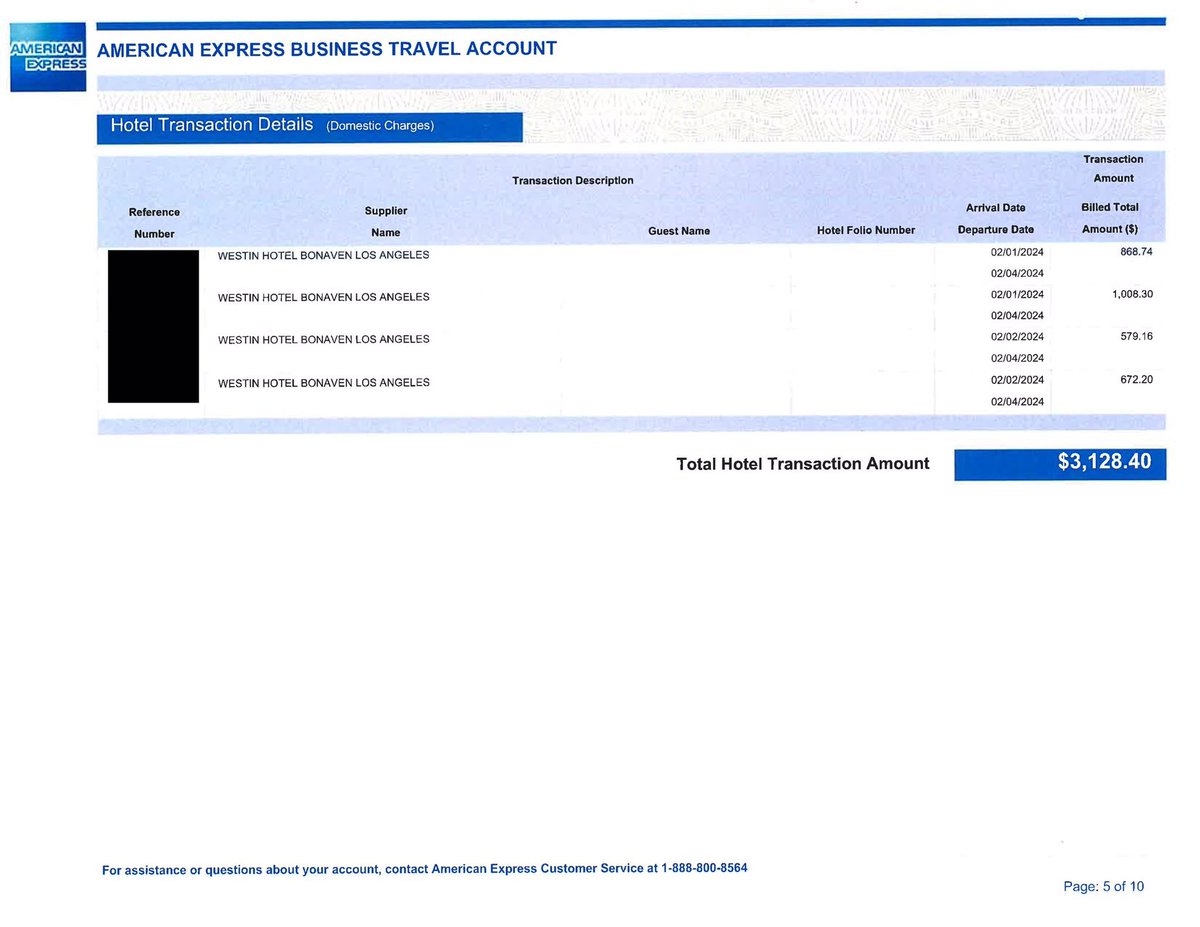 ChiSpectator's tweet photo. For those wondering, Brandon Johnson and his staff’s trip to LA for Grammy’s weekend cost taxpayers about $10,000 in flight and lodging.

The city redacted car rental costs and has yet to provide any other additional costs associated with that trip. https://t.co/53wLQSwHo4