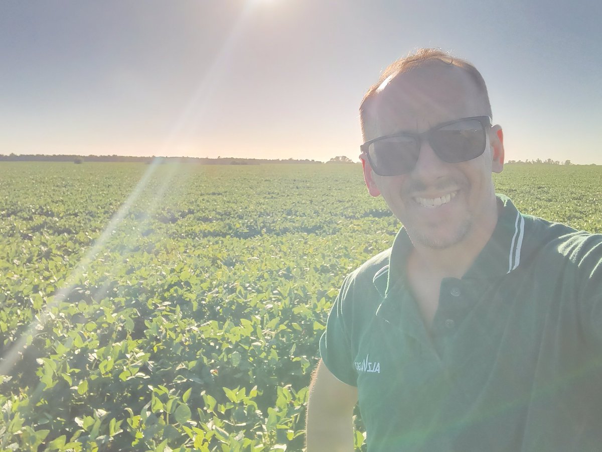 cm_rossetti's tweet photo. Recorriendo un lote de soja,  en #Rojas el  cual, pese a haber sufrido las inclemencias climáticas de exceso  de temperatura, se mantuvo en condiciones gracias a la aplicaciones de nuestro bioestimulante #Smartfoil. Que ayudo a protegerla del estrés calorico.@ALZ_Agro https://t.co/aj0S5cjNN3