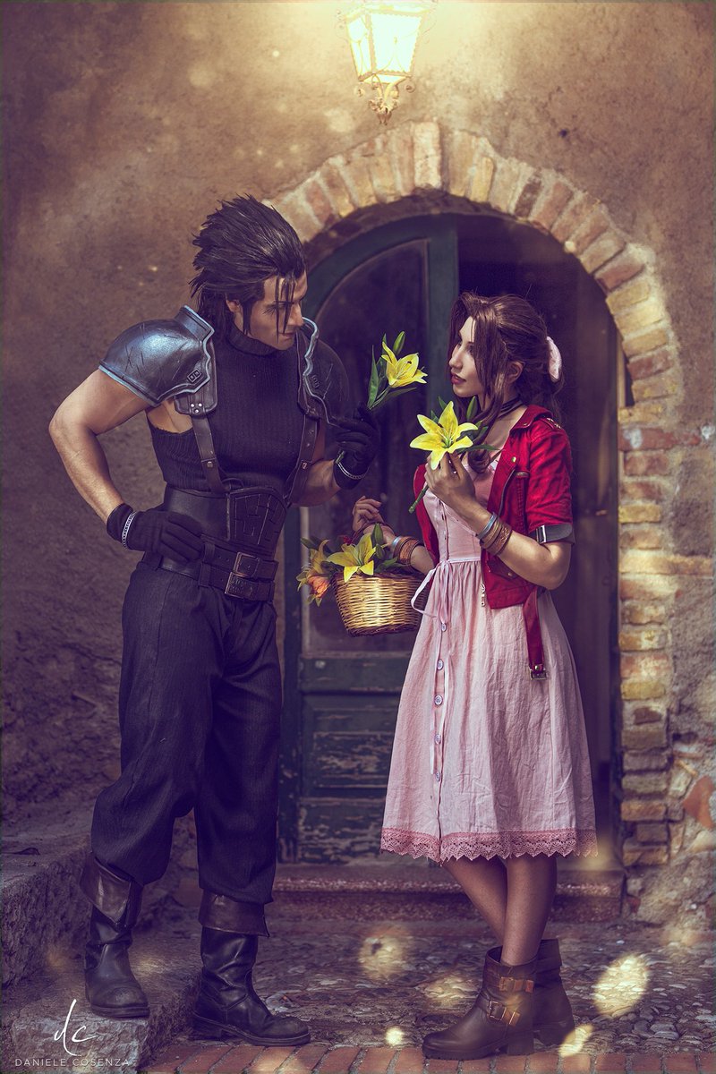 Zack – “Okay, I’ll come visit. This is a promise.” Aerith – “I’ll be waiting” 🌺 #finalfantasy #finalfantasy7remake #finalfantasycrisiscore #aerith #zackfair 🌺 Ph: @DCPhotocosplay Zack: @Taryn_Cosplay Aerith: @CelaenaCosplay