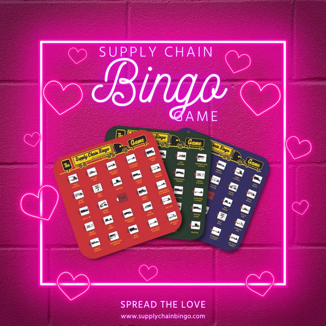 BCBLiveTV's tweet photo. Embrace the spirit of love by purchasing the beloved game we all know and enjoy. Supply Chain Bingo offers the perfect entertainment for your travels and apply discount code "BCBLIVE15" to enjoy a 15% discount on your purchase. https://t.co/6Rg1IHqPZY https://t.co/NR0HX0ikPG