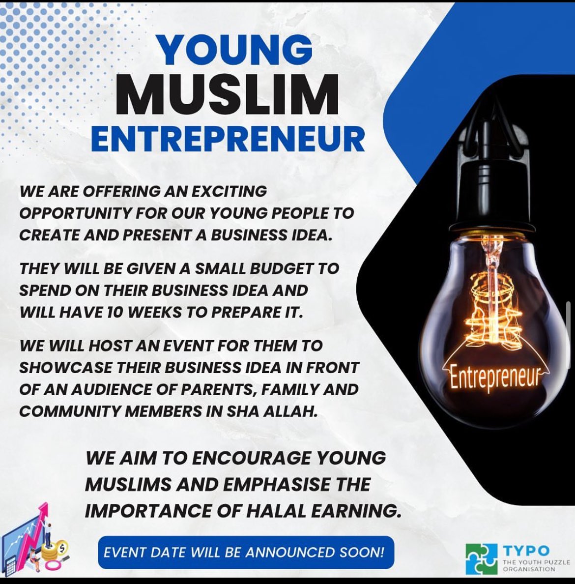 Abdirahman Ahmed (@aa_advisory) on Twitter photo Just wanted to say a massive thank you to <a href="/typo_uk1/">theyouthpuzzleorganisation</a> for allowing me to do a workshop for the young boys from their Muslim entrepreneur program.
The opportunities they are providing for the youth is so crucial.
We need <a href="/typo_uk1/">theyouthpuzzleorganisation</a> everywhere. May Allah continue to bless them. Just wanted to say a massive thank you to <a href="/typo_uk1/">theyouthpuzzleorganisation</a> for allowing me to do a workshop for the young boys from their Muslim entrepreneur program.
The opportunities they are providing for the youth is so crucial.
We need <a href="/typo_uk1/">theyouthpuzzleorganisation</a> everywhere. May Allah continue to bless them.