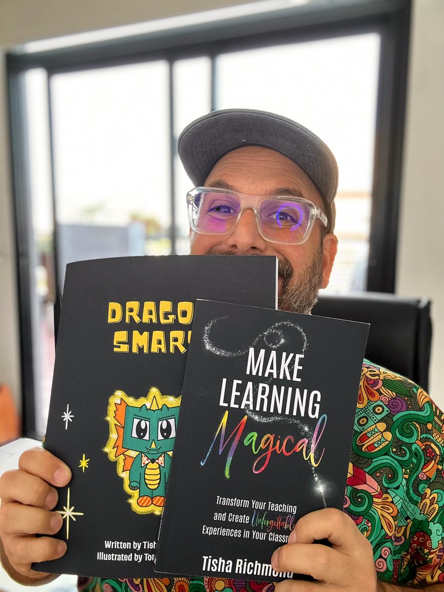 #MakeLearningMagical 
#MLMagical 

And now learning to do some magic from the legend @tishrich ✨🦄

amazon.com/Make-Learning-…

+ #DragonSmart 🐉