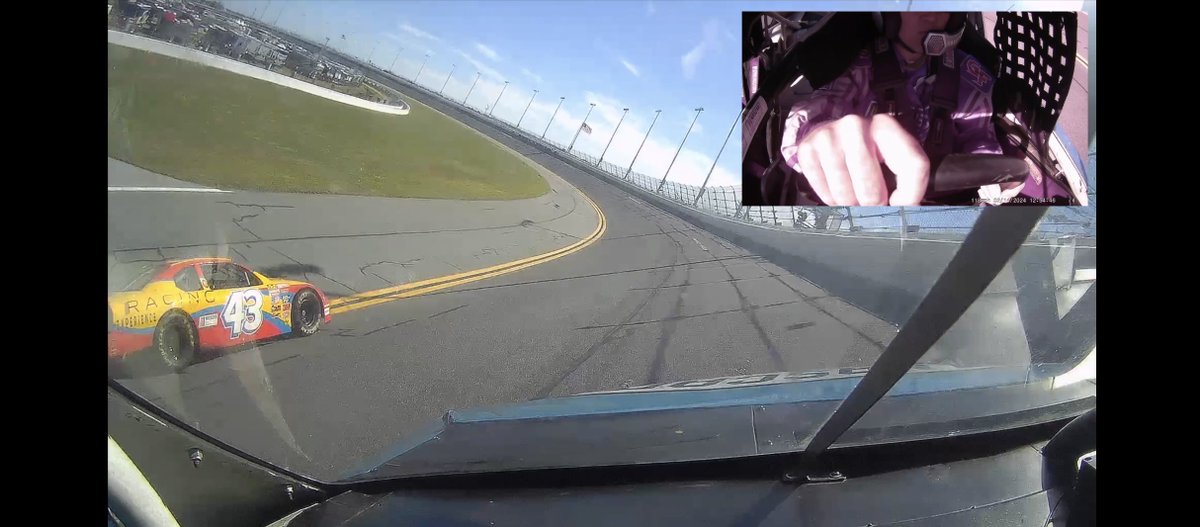 BrooksWeather's tweet photo. 🏁🏁🏁This may have been the most epic thing I’ve had the chance to do. Got to drive a real NASCAR stock car for 8min at Daytona and topped out just over 145mph and felt the G’s on the banked turns. These NASCAR stars are true athletes as it requires great stamina and razor-sharp focus. Just insane. Video coming soon!

THANK YOU to FOX 35 for assigning me to the coolest story of my 2 decades in TV.  I had the time of my life. Really it was THAT cool. @fox35orlando  #nascar #nascarexperience 🏁🏁🏁