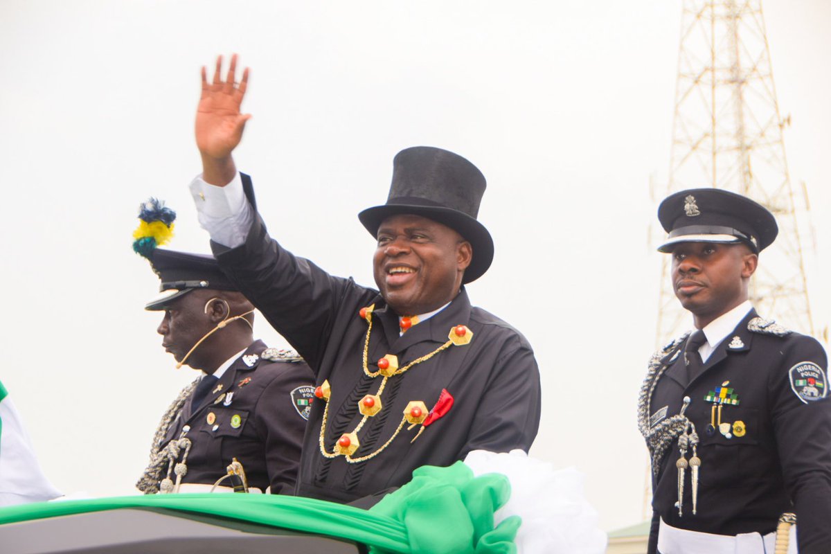 HonPhilipShaibu's tweet photo. It was an honour to join His Excellency, my true brother and friend, the ‘miracle’ Governor of Bayelsa State, Senator Douye Diri and his Deputy, Senator Lawrence Ewhrudjakpo, for their inauguration in office for a second term. 

Governor Diri has, in the last four years, displayed untainted leadership, leading his people as a true father with a lot of growth and development experienced by the people of Bayelsa on all fronts in the state.

With sustained focus, I am optimistic that Bayelsa State will continue to enjoy success in all the state dealings and the people will directly be impacted by his policies and plans.

Congratulations, Your Excellency.

— HPS
