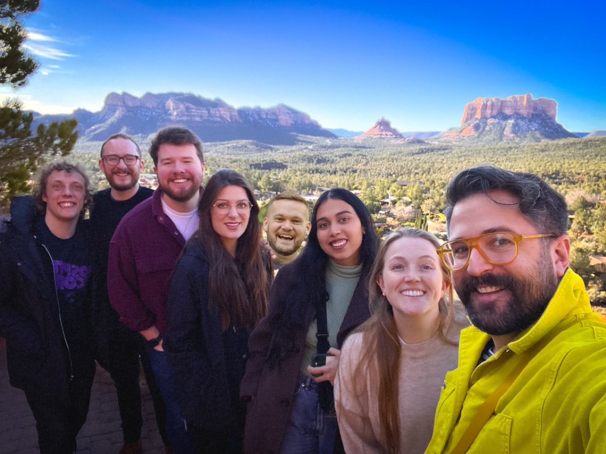 Happy Valentine's Day from The Swingles! We're currently enjoying a week in Arizona arranging, cooking group meals & taking day trips- we spent an afternoon in beautiful Sedona (Jon especially enjoyed the trip!)We hope you're able to be surrounded by loved ones today, too ♥️