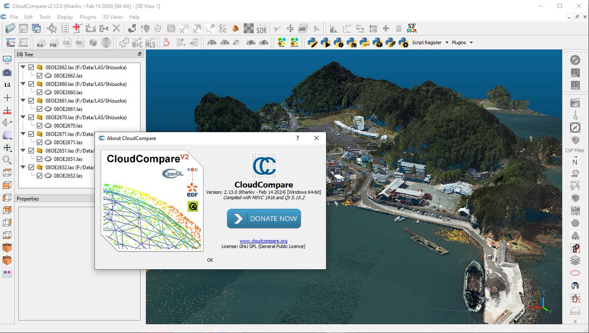 After more than a year and a half, here is the long awaited 2.13.0 version of CloudCompare!

You can see the release notes with an impressive list of new features and improvements here: cloudcompare.org/release/notes/…

Happy Valentine's Day to all point cloud lovers 💕