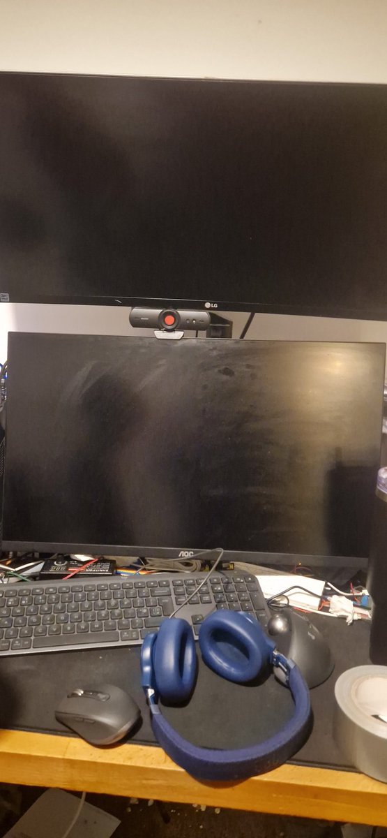 BenMoorhouse's tweet photo. @EngineerJusti By having a much messier desk 😆 https://t.co/e0vu2bg52U