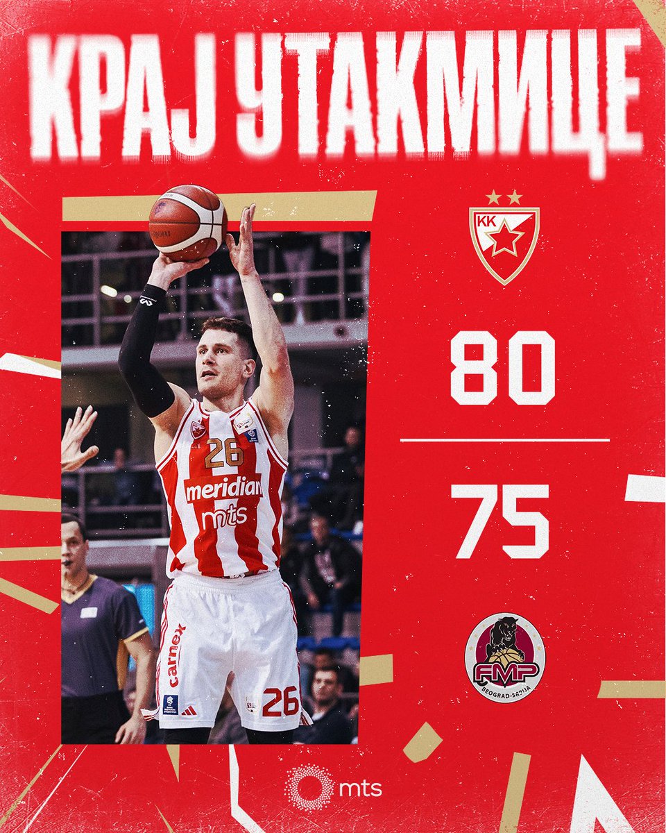 Pobeda Zvezde u četvrtfinalu Kupa 'Radivoj Korać' 💥 #kkcz #WeAreTheTeam | @sportmts