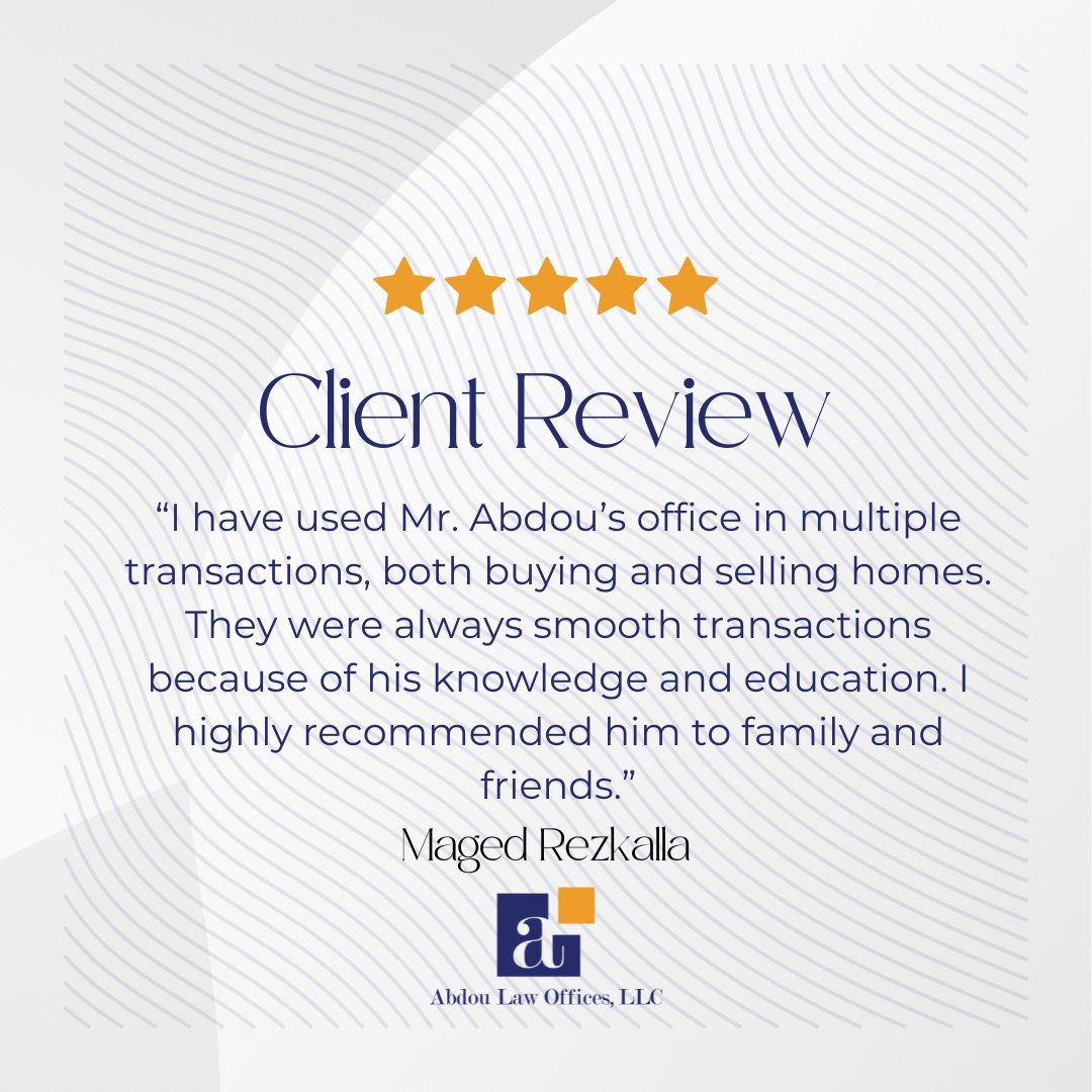 This Valentine’s Day, Abdou Law is sharing one thing we love, which is being able to serve and help our clients! Below, one of our clients shared his experience with our offices. ❤️ 

#NJAttorney #ClosingAttorney #ValentinesDay