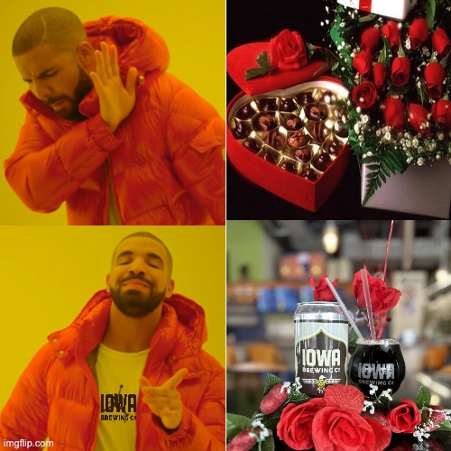 Boxed chocolates and candies are mid...
Get your chocolate &amp; peanut butter fix in beer form!
Peanut Butter Cup Oja.
Love in every glass.