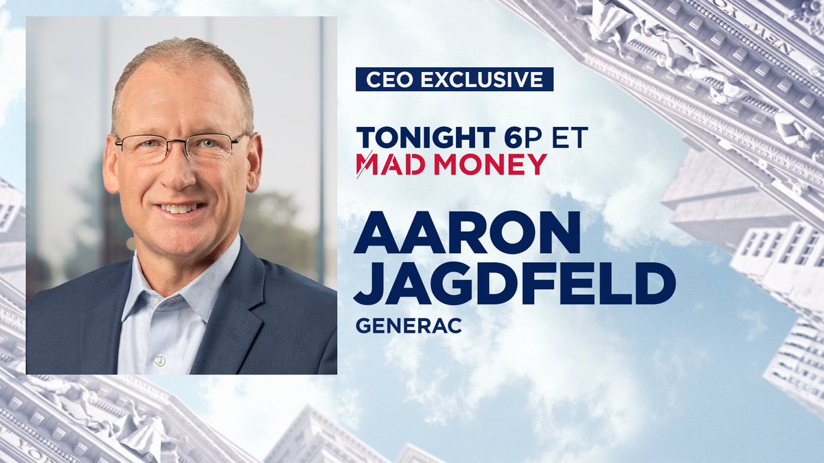 Tune in to see @GeneracCEO join @JimCramer, Host, #MadMoney, on @CNBC later today! #ThePowerOfGenerac