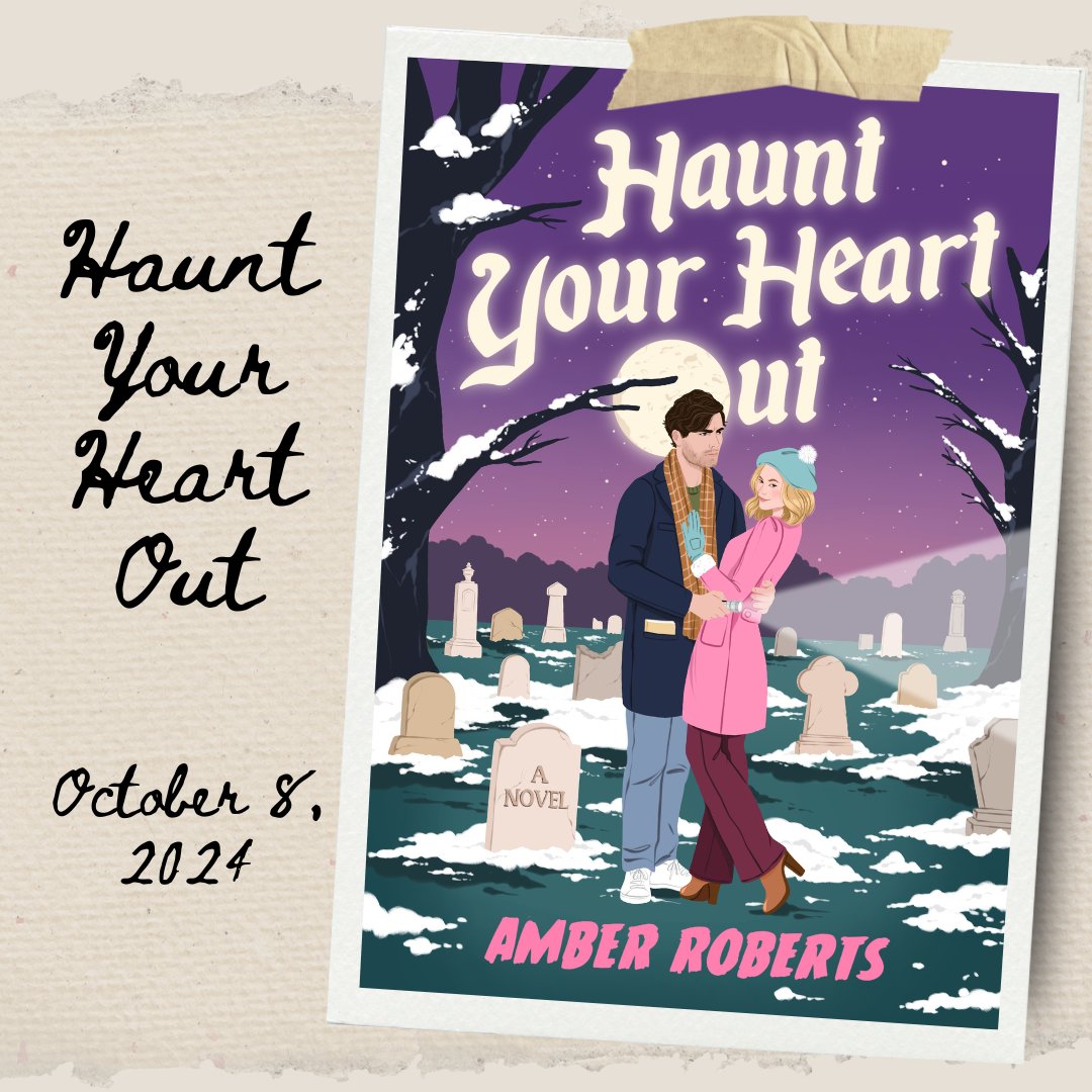 👻❄️Cover Reveal Day!❄️👻 I am excited to show off the cover for HAUNT YOUR HEART OUT, my snowy small-town romance where a ghost-faking former vlogger and a ghost-hunting filmmaker collide. Get an early ARC on @Netgalley! #coverreveal #bookcover @AlcovePress Art: Ana Hard