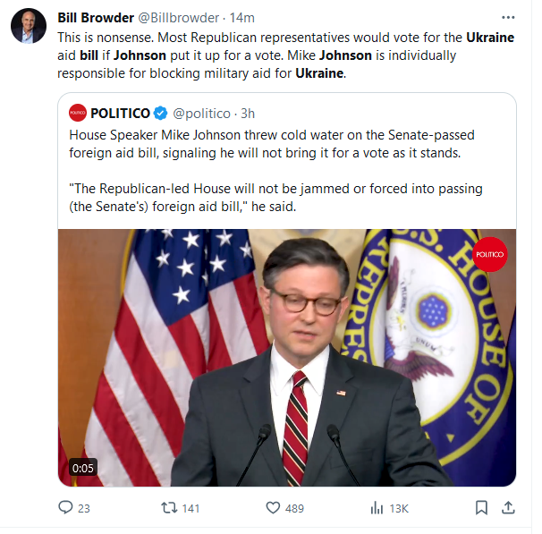 raging545's tweet photo. Some curious things happening that might be interlinked- US aid to Ukraine is on hold &amp; Russia is advancing- Talk of a serious National Security threat from Russia - Speaker Johnson stops Ukraine aid bill (sure to pass) from going to a vote -You join the dots #Ukraine #Ukrainewar https://t.co/XKjKnqNSse