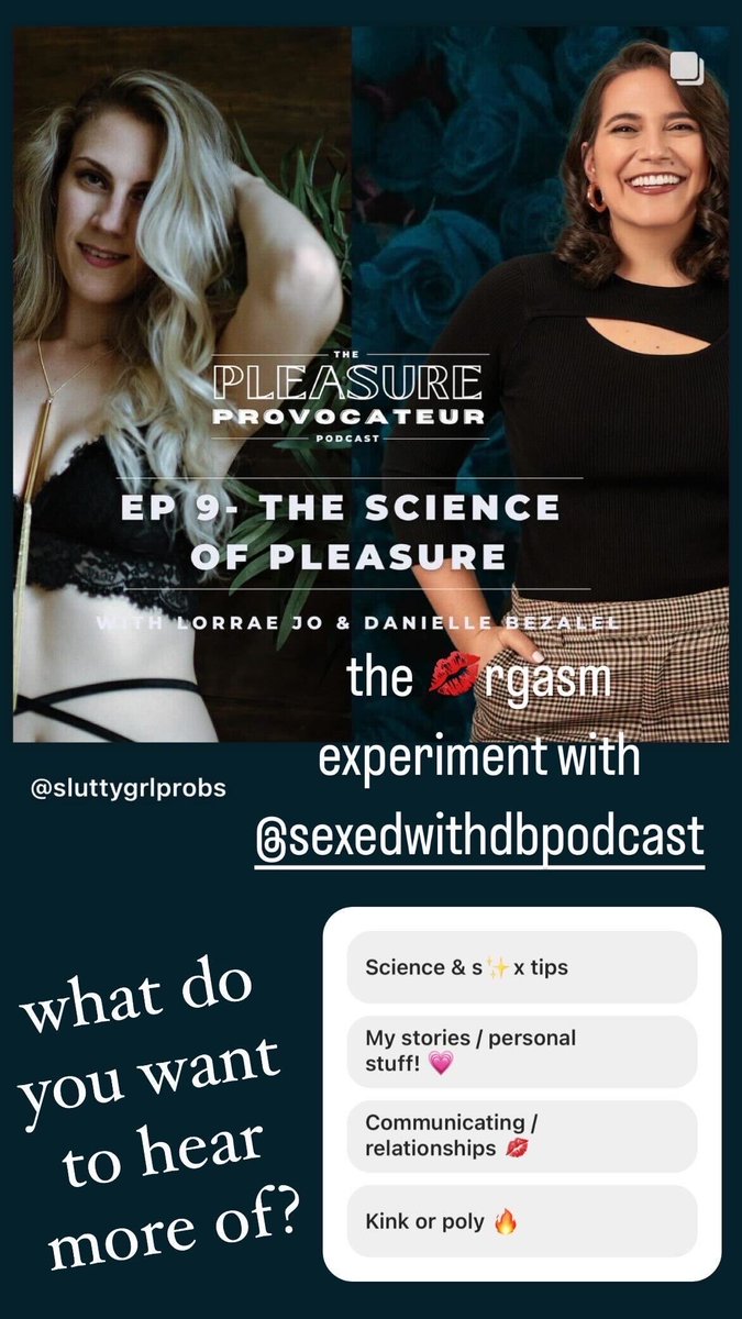 One of the top episodes on The Pleasure Provocateur... 💗 the science of sex and pleasure with @SexEdwithDB Let us know in the comments what you want to hear more of! ✨🎧️🎙️Subscribe now so you don't miss an episode! 🔗podcasts.apple.com/us/podcast/the…