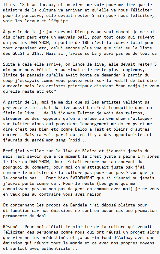 Demain je vais live a 22h pour revenir sur cette histoire, en attendant je résume ca ici :