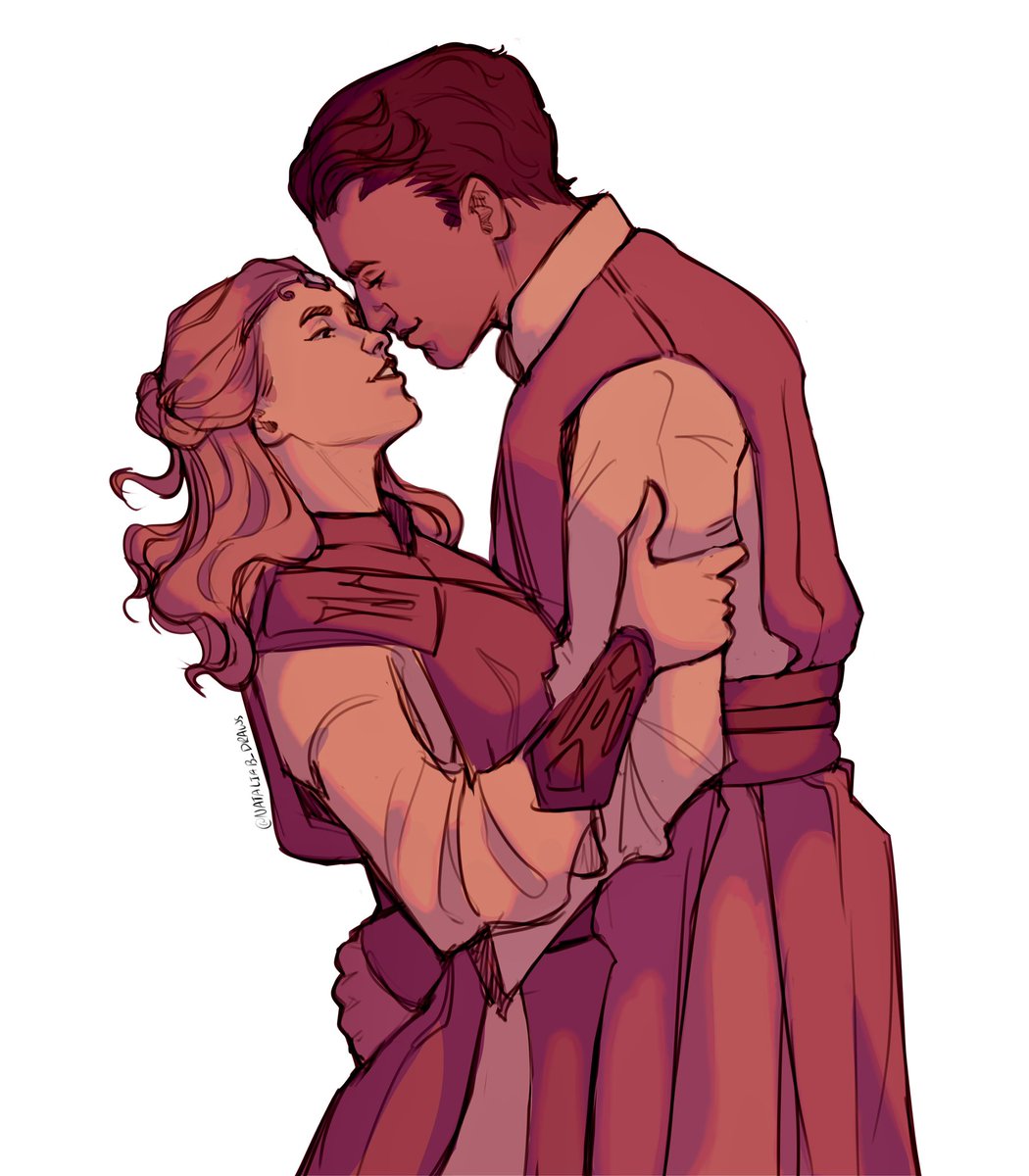 nataliab_draws's tweet image. Happy Valentine’s Day from the galaxy’s star crossed lover ✨💕

#elzarmann #avarkriss #elvar #thehighrepublic