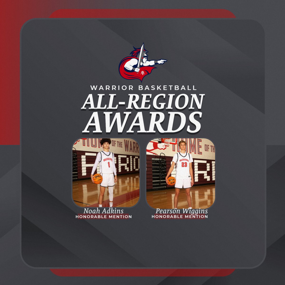 ALAIW_Athletics's tweet photo. Congratulations to our Warrior Boys Basketball players for being selected to the 23-24 3A South Central All-Region teams. #WeAreWarriors https://t.co/Phdxgn0nST