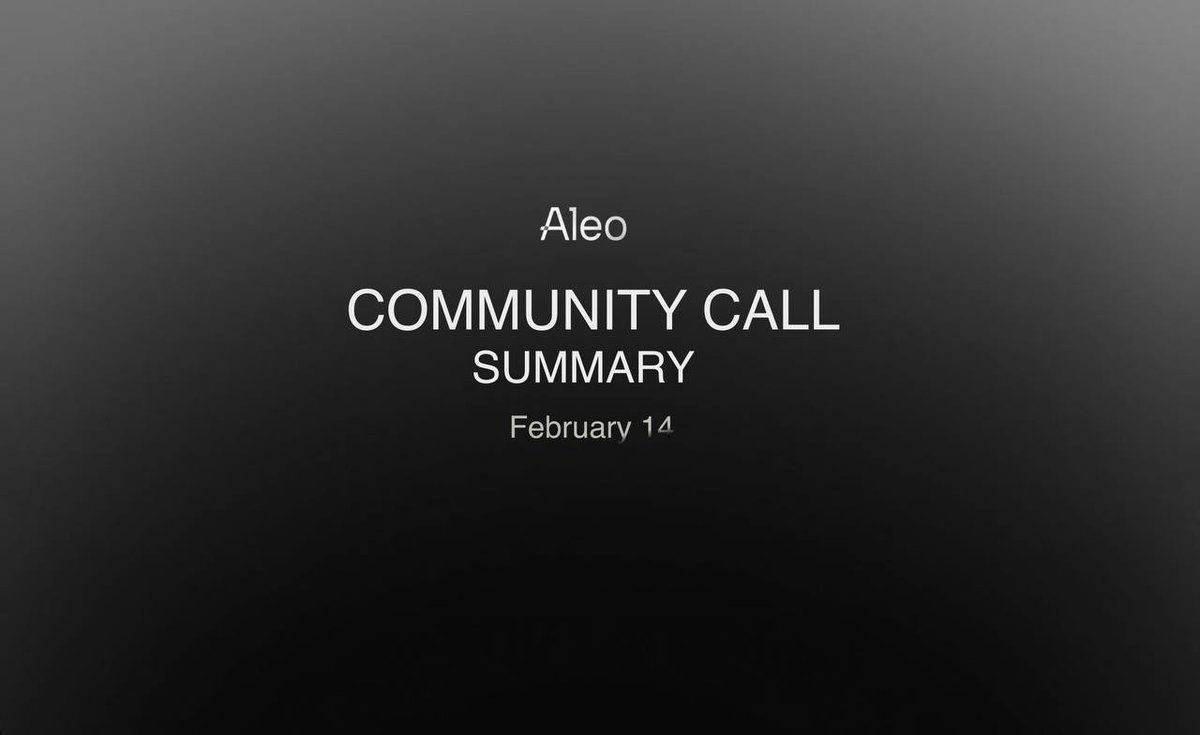 StraiK80097576's tweet photo. 🗣️#AleoCommunity call 02/14/2024
Let’s dive…🤿🧵
#privacymatters #zk https://t.co/4OVk0avQ8F