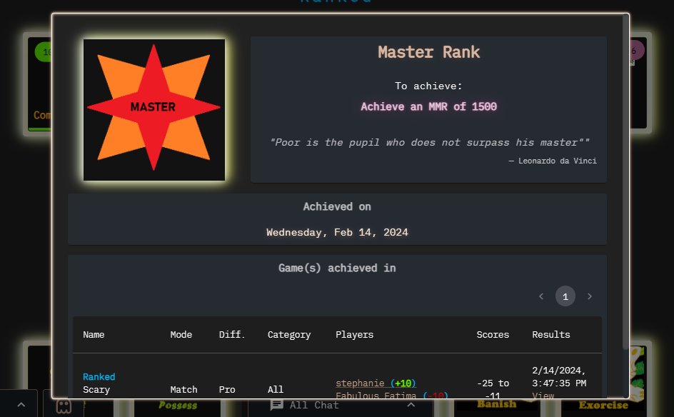 horrorsteph78's tweet image. I finally did it! 🎆 @ParTrivia #trivia #accomplishment 🏆