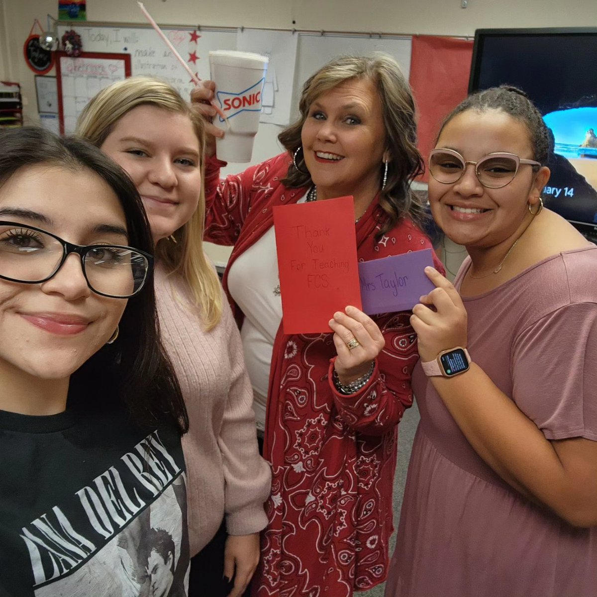 Did you know today was Narional FCS Teacher Appreciation Day?  I was surprised this morning with gifts of appreciation from our <a href="/BoswellFccla/">Boswell FCCLA</a>  officers.  Do they know me or what?  <a href="/DietCoke/">Diet Coke</a> <a href="/Whataburger/">Whataburger®</a> #sayyestofcs