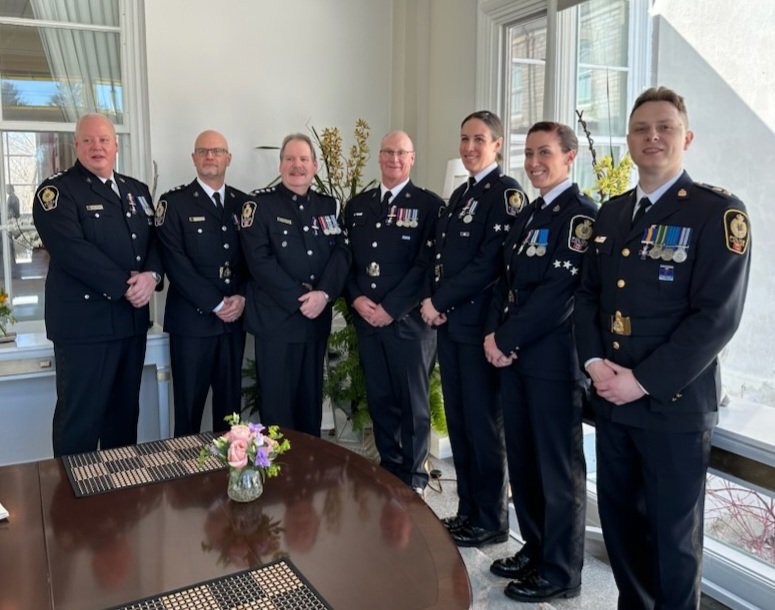 Congratulations to 7 #VPD officers who were honoured today by the Governor General of Canada, Mary Simon, as recipients of the '#OrderOfMerit of the Police Forces' for their exceptional careers of service! #VancouversFinest @RideauHall @CanadaGG @VancouverPD