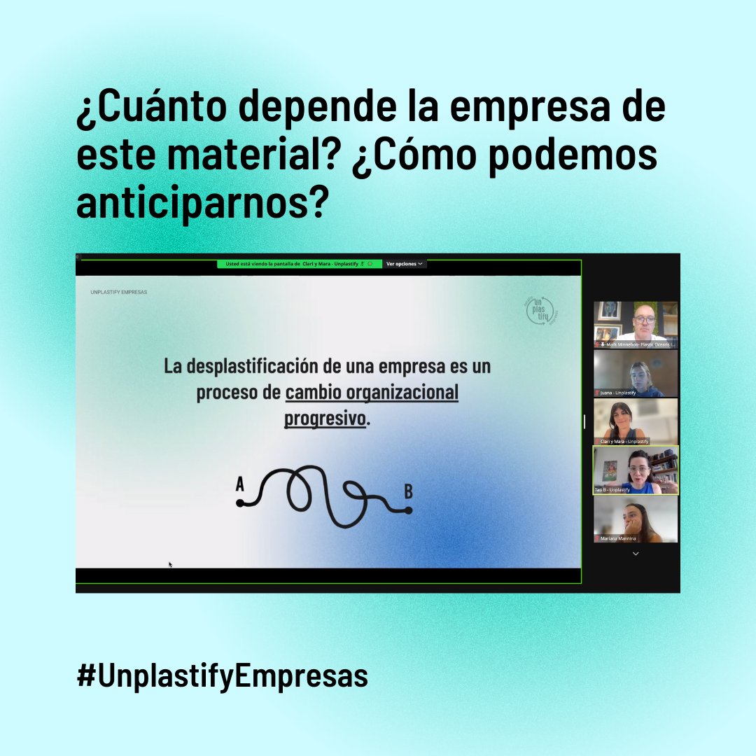 unplastify's tweet photo. Con la participación de @MarkMinneboo  🤝, Director Regional de Plastic Oceans Chile (@PlasticoceansLA), dimos una charla abierta con más de 130 inscriptos y más de 50 participantes de diferentes sectores y países. 🚀 ¿Cómo poder anticiparse? 📩 Escribí a empresas@unplastify.com https://t.co/BtSJEtdZb3
