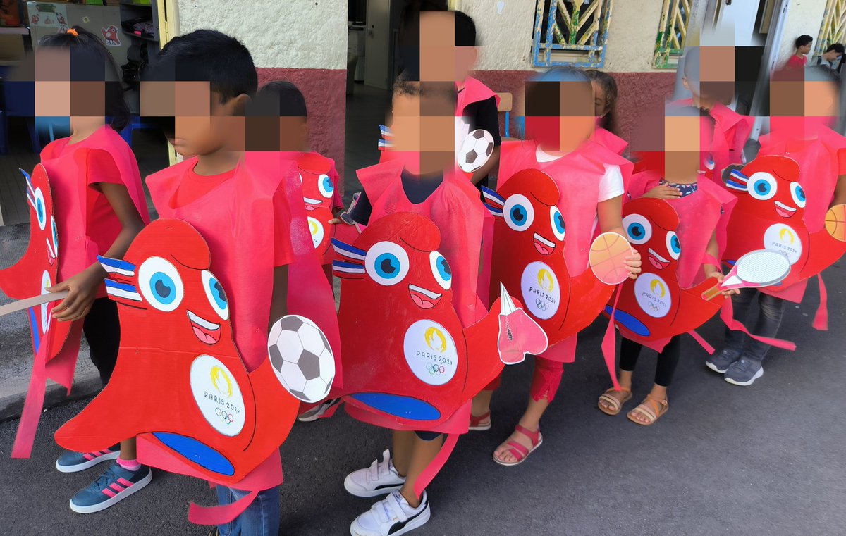 🌈 Carnaval sous le signe des JO : nos petites mascottes ont été ravies de participer au défilé 🎉