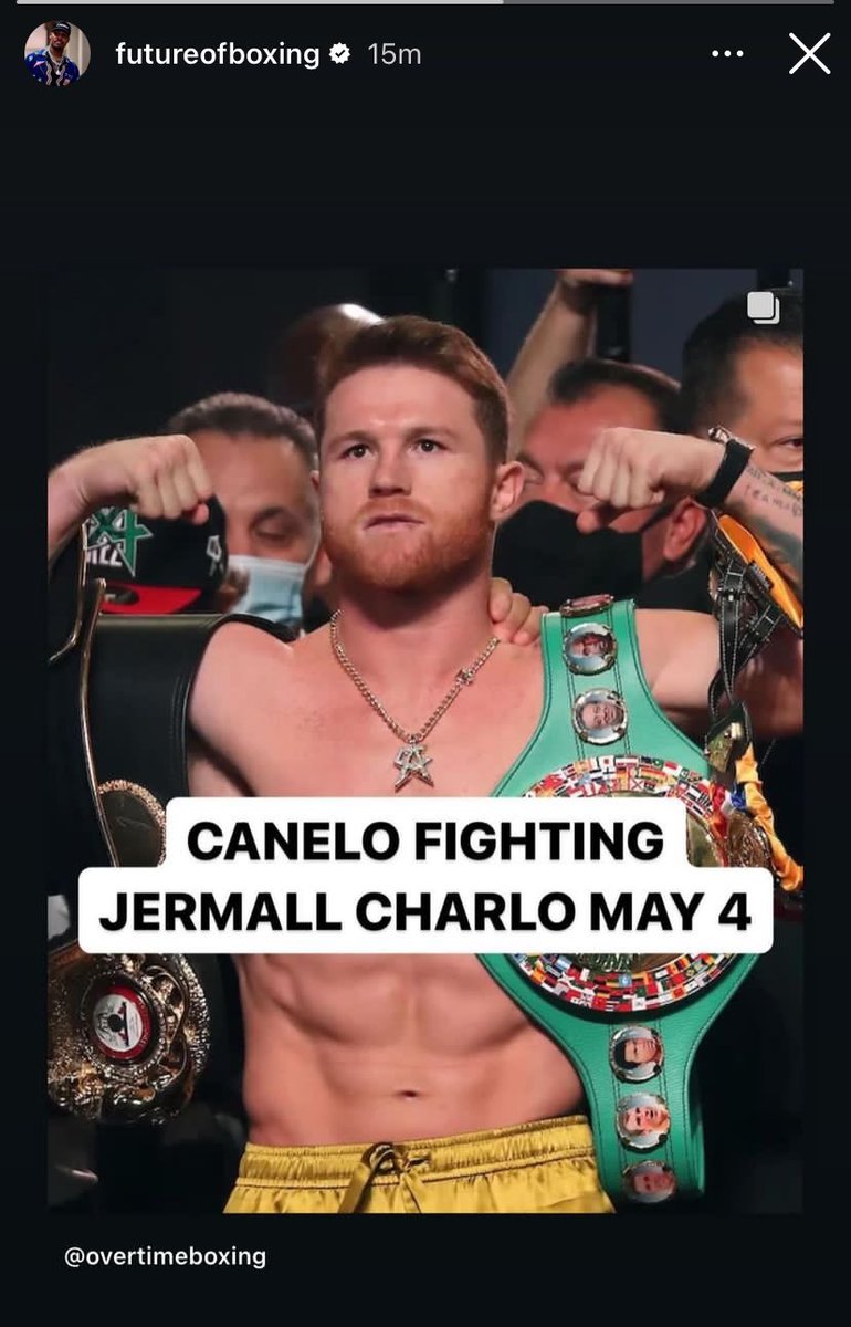 Jermall Charlo posted this on his IG Story 👀 #CaneloCharlo