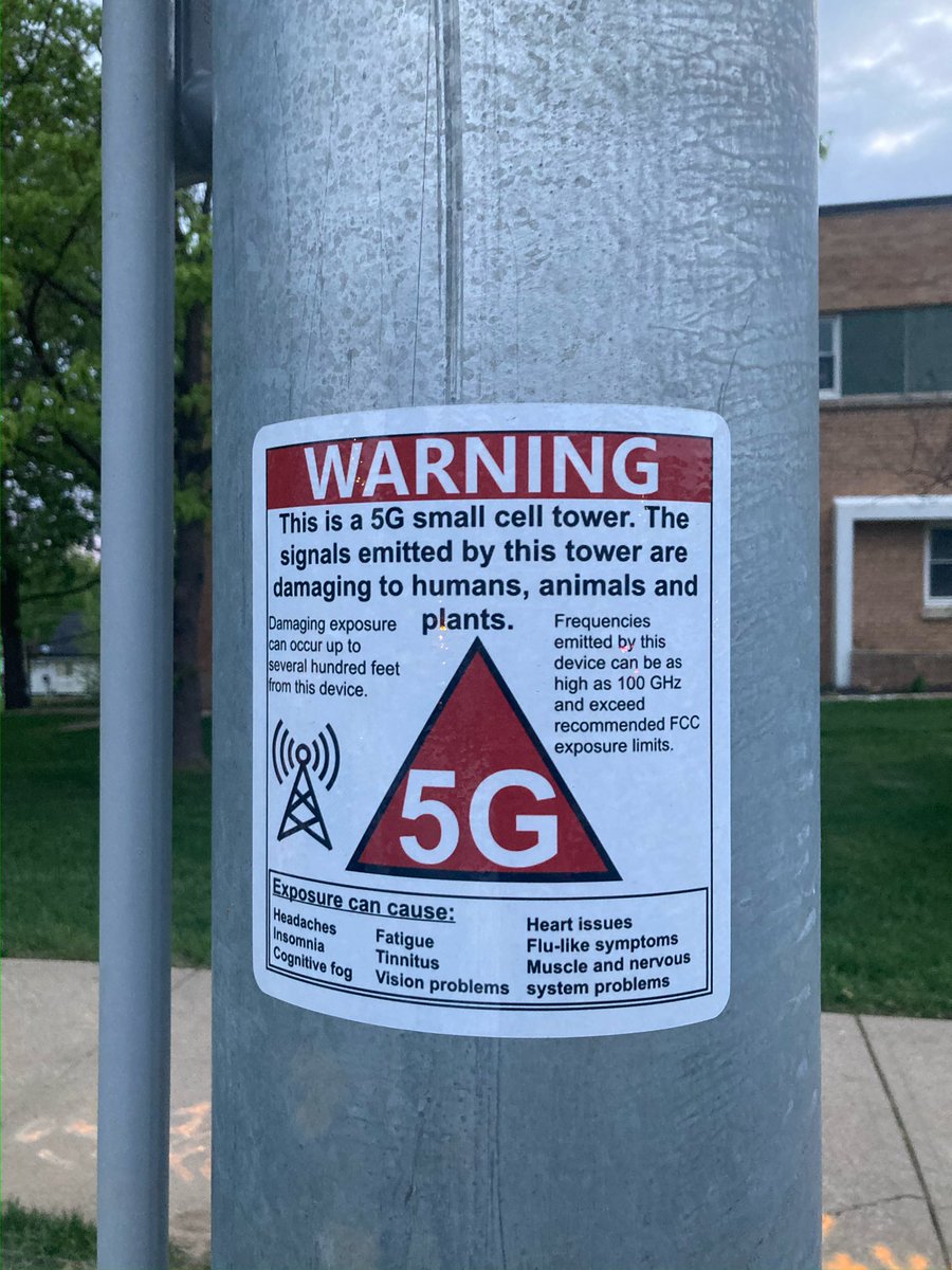 This picture was taken by a local police officer who is a friend of mine. He said it was under a new 5g tower. 'Putting in tens of millions of 5G antennae without a single biological test of safety has got to be about the stupidest idea anyone has had in the history of the…