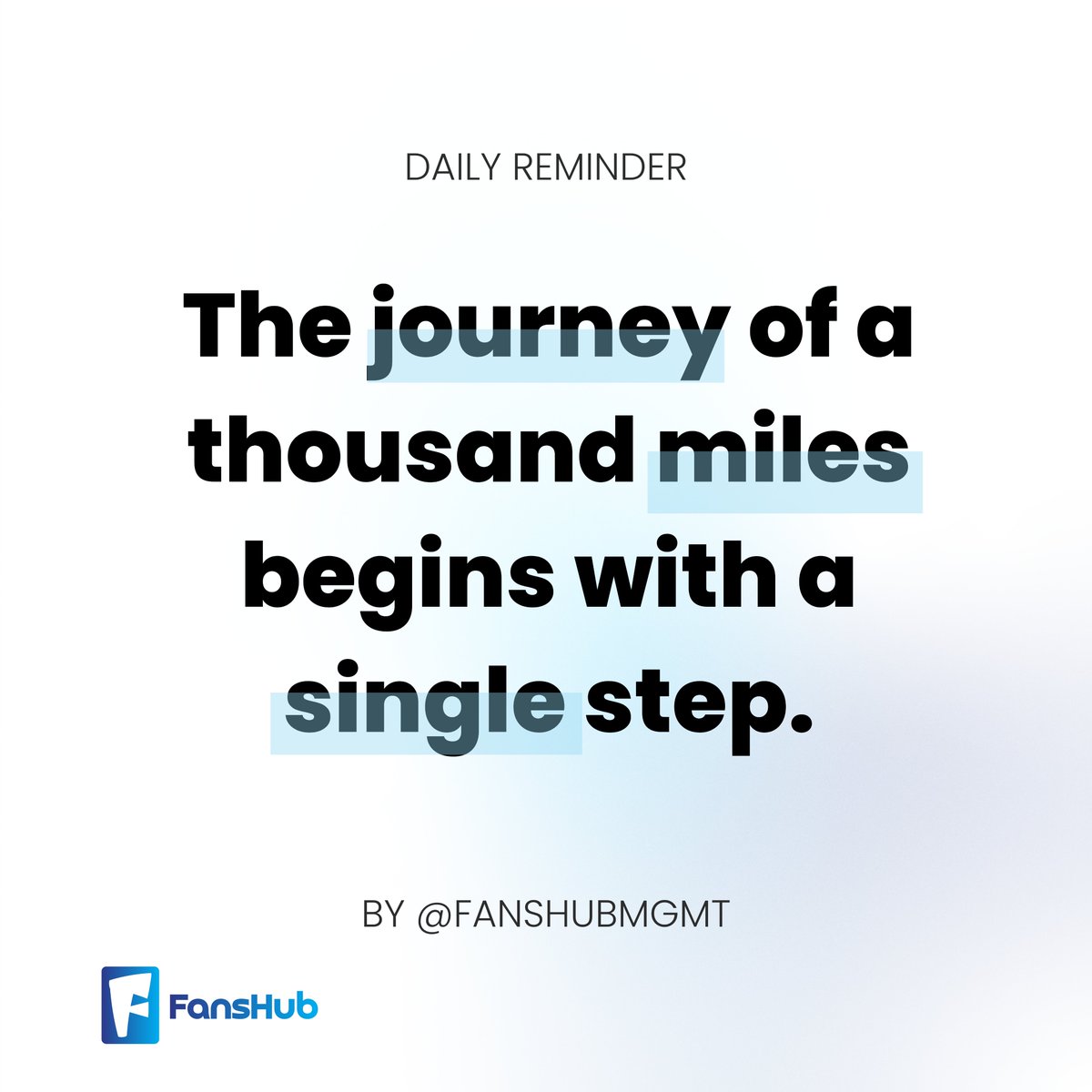 FansHubMgmt's tweet photo. Just a friendly reminder: You must take one step in the right direction for the rest to follow…💫

If you’re still unsure how an agency can enhance your success, drop us a DM. https://t.co/ishiWH2XJC