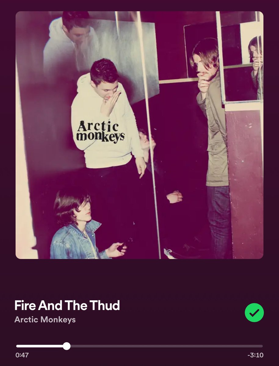 DAY 105 of keeping AMTWT alive:

Song: 𝑭𝒊𝒓𝒆 𝑨𝒏𝒅 𝑻𝒉𝒆 𝑻𝒉𝒖𝒅

Rate it from 1-10:

Favorite lyrics?:

Have you seen it live?:

•••

Leave your answers below and check in tomorrow for the next song!