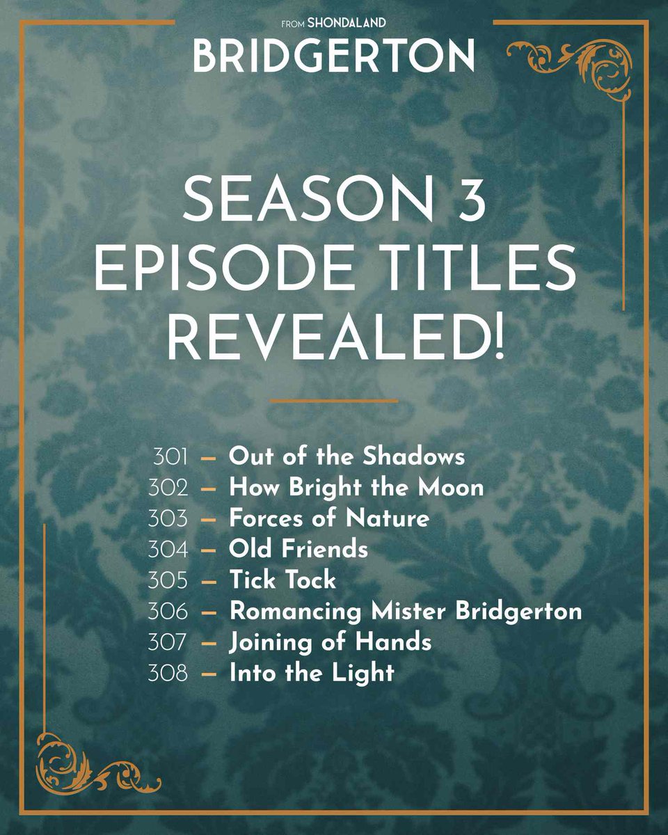NoContxtBton's tweet photo. Here’s your reminder that not all of the episodes of #Bridgerton season 3 will be released all at once… eps 1-4 will be released on May 16th while eps 5-8 will be released on June 13th https://t.co/9ovgcu5COF