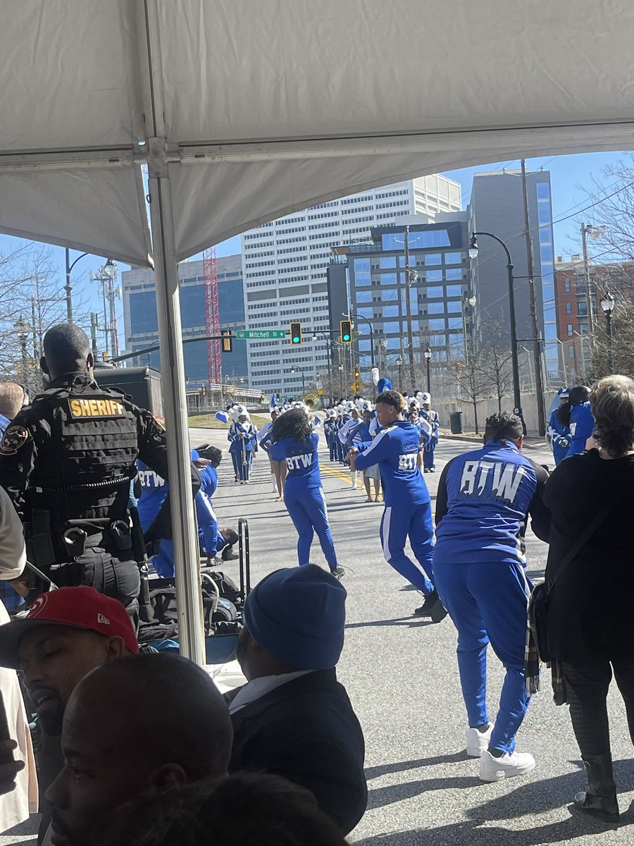 “We took the world to the A!” Congratulations <a href="/Usher/">Usher Raymond IV</a>! Thank you <a href="/CityofAtlanta/">City of Atlanta, GA</a> <a href="/andreforatlanta/">Andre Dickens</a> <a href="/amazon/">Amazon</a> and all of the community partners for including <a href="/apsupdate/">ATL Public Schools</a> <a href="/apssupt/">Dr. Bryan Johnson</a> and the <a href="/BTWWillWade/">William C. Wade</a> Booker T. Washington HS “Marching 100” in today’s festivities.