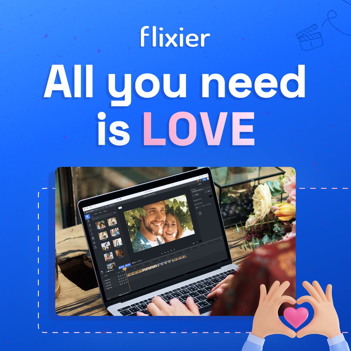 All you need is love 🎶 surprise your partner with some chocolate and the sweetest video montage with photos of you as a couple. Happy #ValentinesDay  ❣️