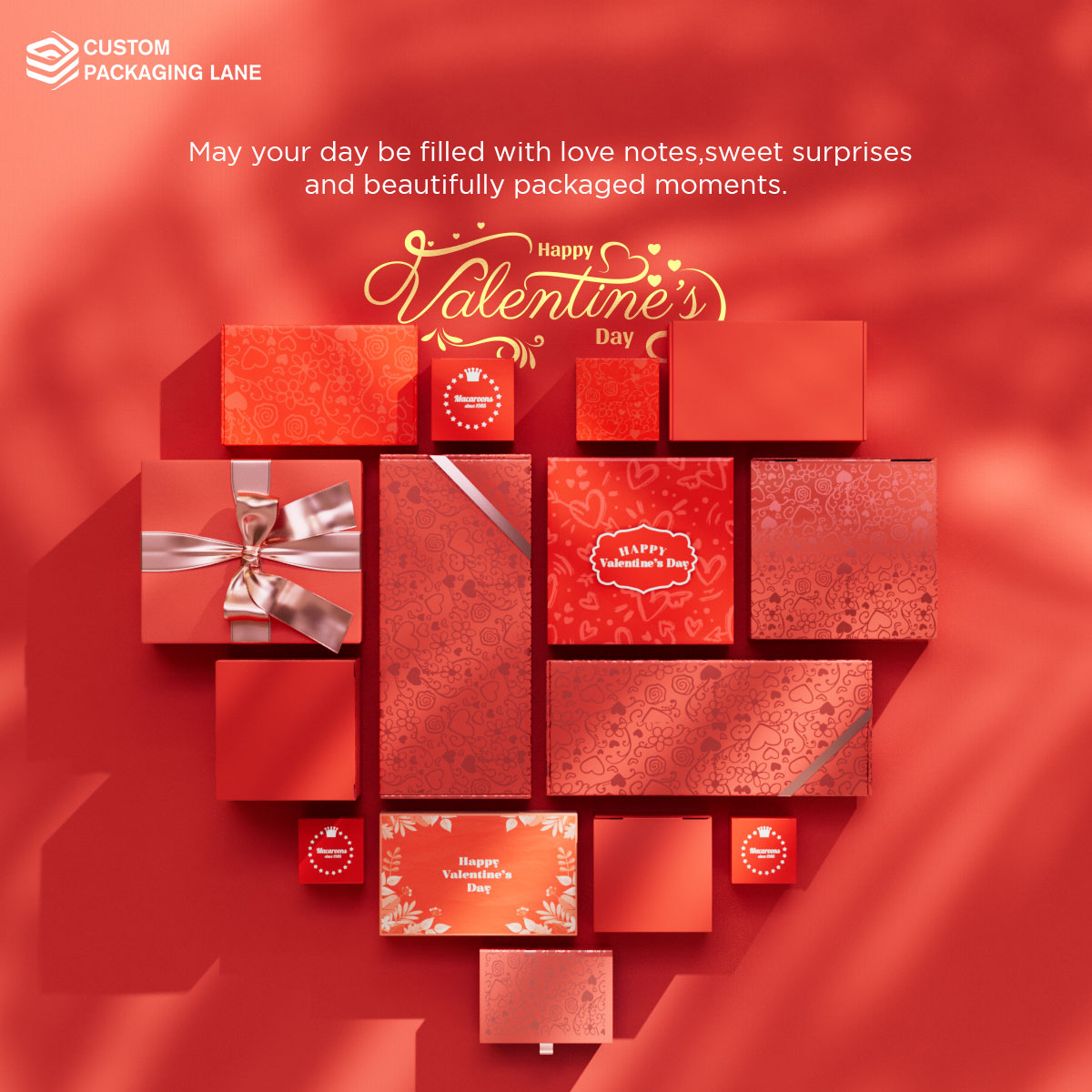 As Valentine's Day unfolds, may your heart be as full as the packages we create – uniquely crafted with care and adorned with love. Happy Valentines Day!
#customboxes #valentinesday ##valentinesideas #custompackaging #packagingsolution #designinspiration #custompackaginglane