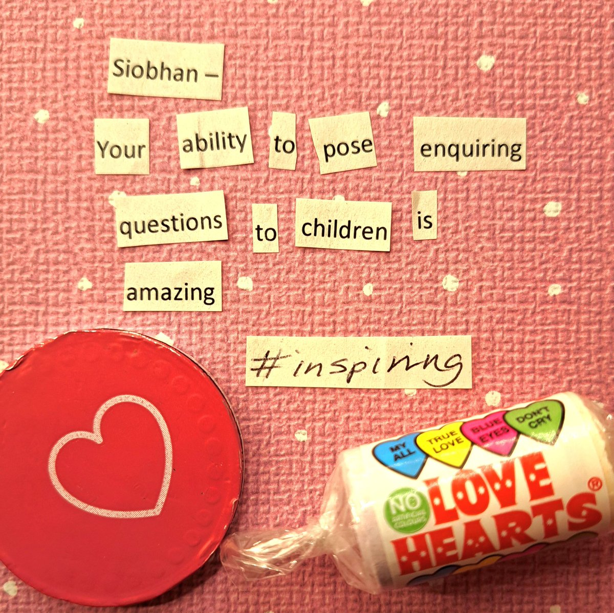 SiobhanMcCaffe3's tweet photo. Feeling the love ❤️@MiltonNursery #ValentinesDay 
#Nurture #EarlyYears #inspiring https://t.co/muBWj096AF