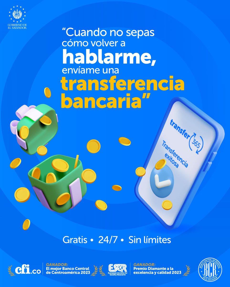 bcr_sv's tweet photo. Que este 14 de febrero las amistades se fortalezcan 🫶. Con Transfer365 Móvil, las transferencias son inmediatas, gratuitas y sin límite en el monto a enviar ✅.

Busca este servicio dentro de la app o banca en línea de tu institución financiera local de preferencia 📲. https://t.co/VcGHGzMHnJ