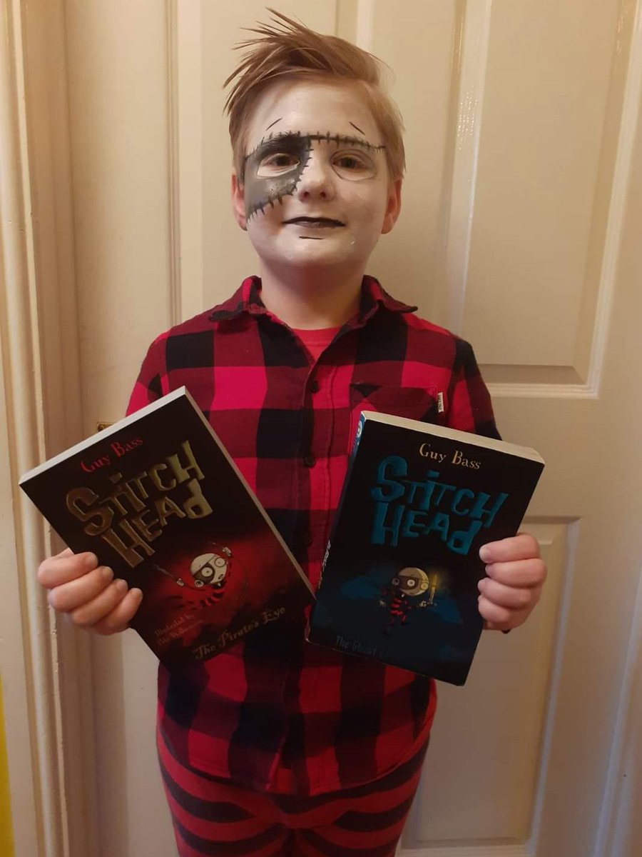 Wow! Amazing post for the youngest today: a signed copy of the brand new Stitch Head graphic novel. Thank you SO much @PeteCWilliamson for organising, and @GuyBassBooks and @katcassart for signing it too! Harry is SO happy! And the book is FABULOUS! 📚🖤🤍🩶🧟