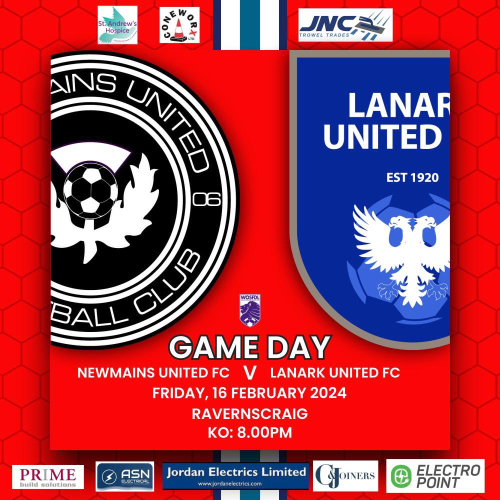 Back in league action this Friday against Lanark come along and see a game in this competitive league
Thanks again to u20s sponsors 
Coneworxs
JNC Trowel trades
For continued support this season