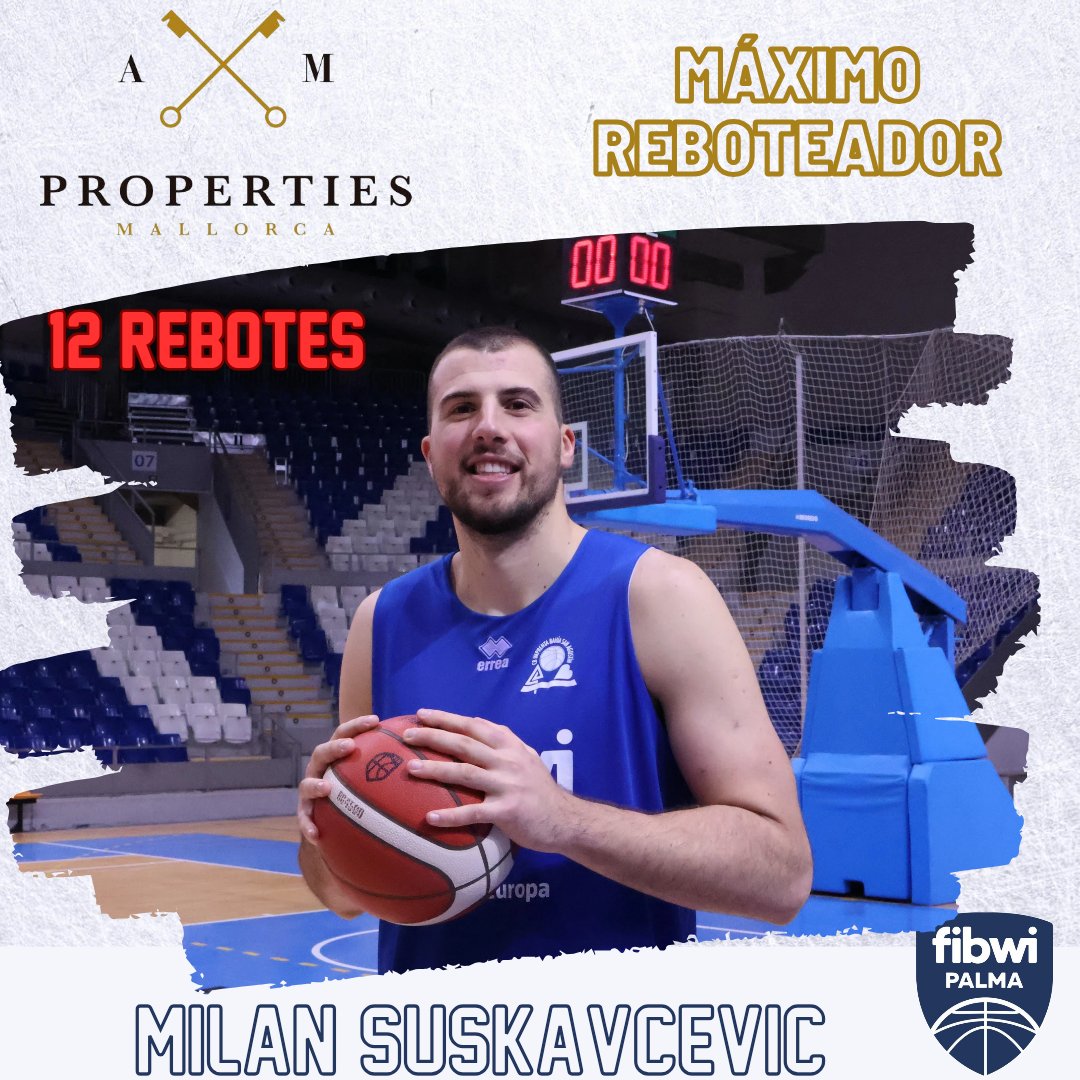 BahiaSanAgustin's tweet photo. Mejor jugador y máximo reboteador del partido en Hospitalet. Actuación memorable de nuestro capitán @Milansuska14
Gracias #AMPROPERTIES y @AirEuropa https://t.co/BOfmz63tMn