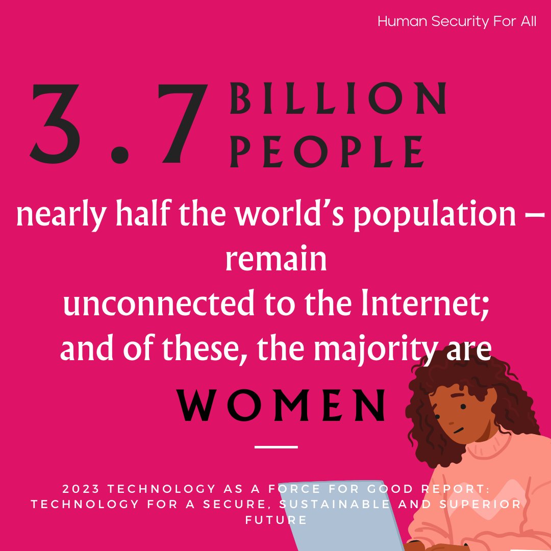 3.7 Billion Voices Unheard. It's time to turn connectivity into a human right, not a privilege. Ensuring every individual has access to the internet is a cornerstone of modern human security. Let's bridge this gap for a safer, equal future. #HS4A #HumanSecurity #DigitalDivide