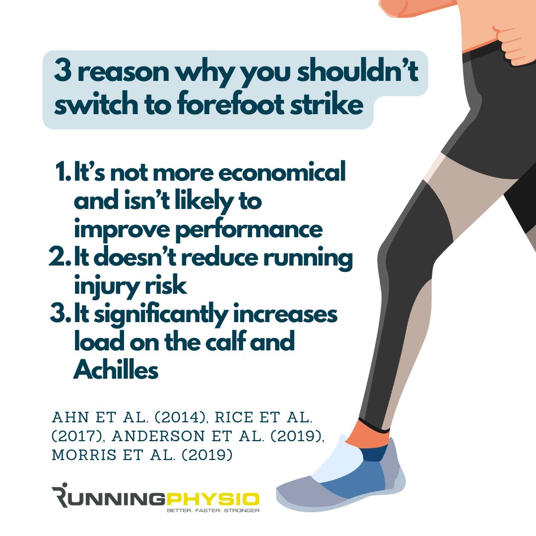 tomgoom's tweet photo. 3 reasons why you shouldn't switch to forefoot strike! #Forefoot #GaitAnalysis #RunningInjury #RunningRepairs #AchillesTendinopathy #CalfPain #Running https://t.co/66iQWsSUWa