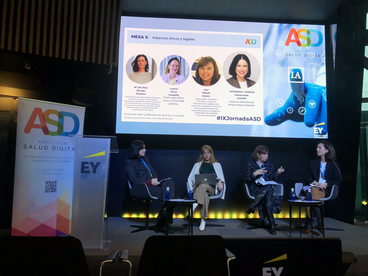Asoc. Salud Digital (@asaluddigital) on Twitter photo #IXJornadaASD |🗣️ <a href="/AnaMiquel2/">Ana Miquel</a> Con respecto a la normativa y el reglamento:
👉 “Creo que va a ser un elemento que va a dar seguridad a la población en general” #IXJornadaASD |🗣️ <a href="/AnaMiquel2/">Ana Miquel</a> Con respecto a la normativa y el reglamento:
👉 “Creo que va a ser un elemento que va a dar seguridad a la población en general”