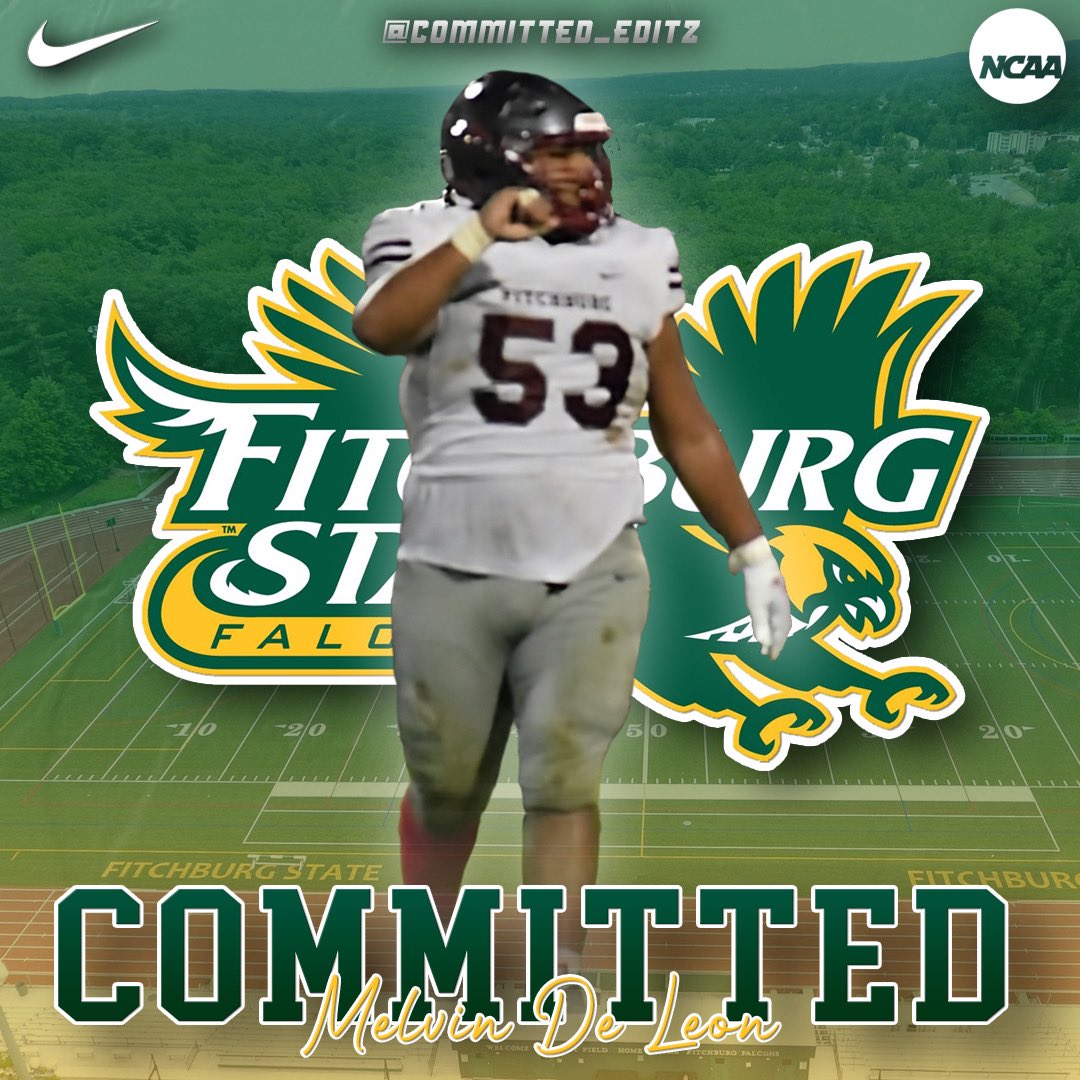 I want to give all glory to god, I want to thank my family and coaches that help me through out my high school career. With that I’m Proud and excited to continue to play football at the next level at Fitchburg State University.🙏🏽 @Coach_ZShaw @FSUFalconsFB #FSUFALCONS