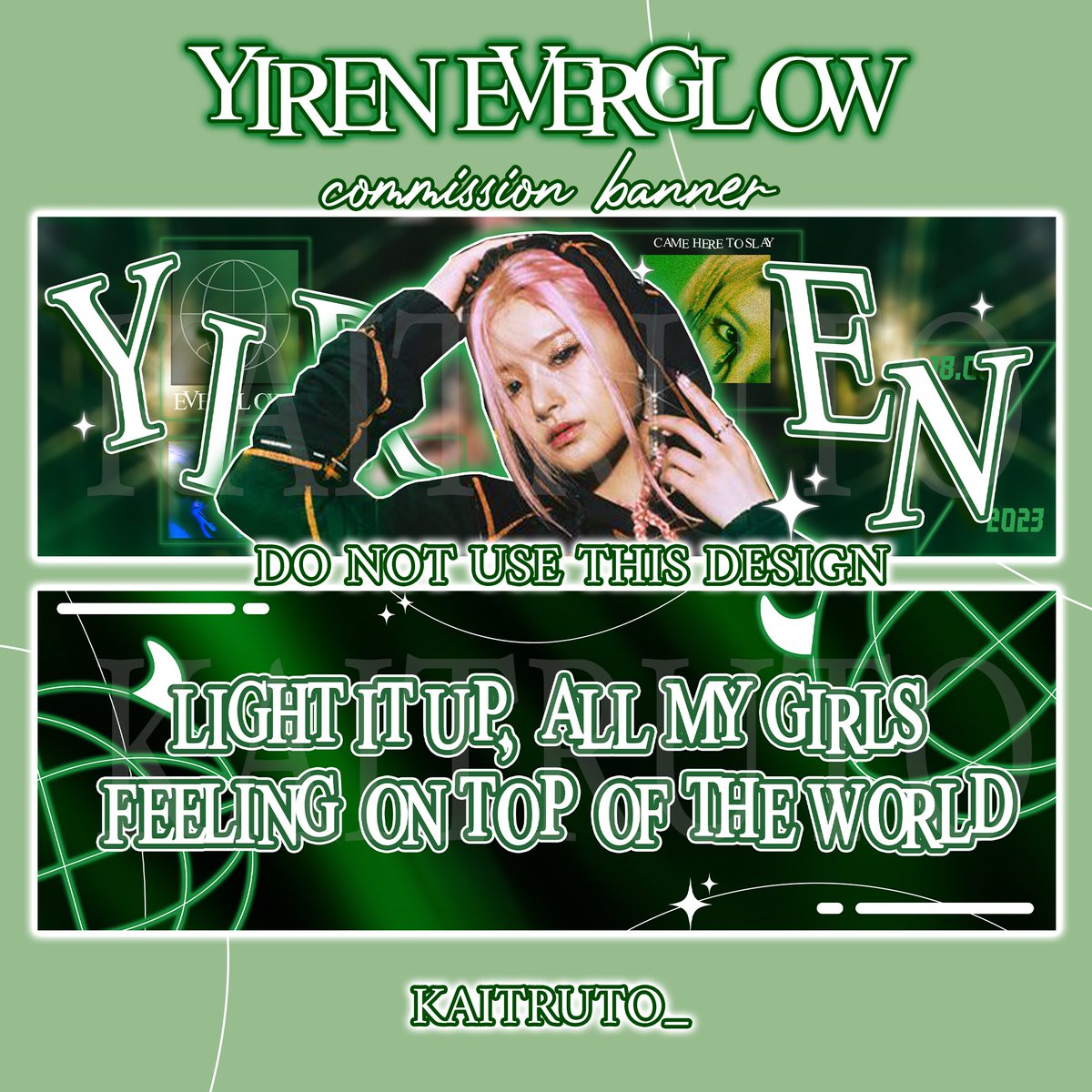 -REPOST- 
> Banner comission for @/ndu_59 (ig)🌟  
> Do not use this design  
> Dm open for custom banner 
> #kaitrutocustombanners