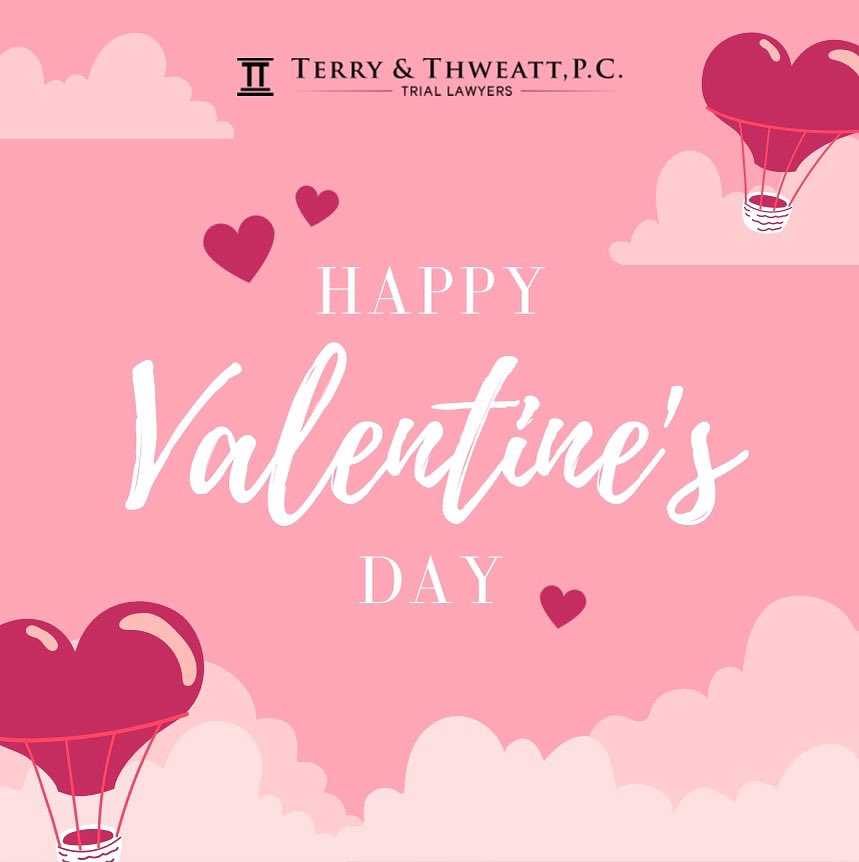Happy Valentine’s Day from Terry &amp; Thweatt, P.C. 💖💘💕

#terrythweatt #valentinesday #happyvalentines #legal #crashlaw #lawoffice #houstontx