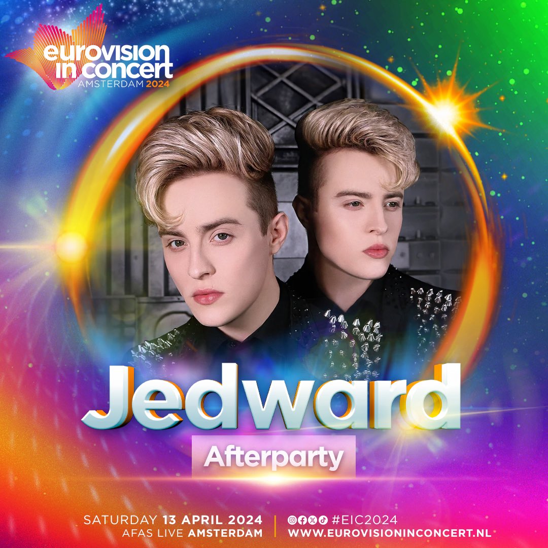 The Eurovision in Concert 2024 Afterparty will be a JEPIC party! Get ready for your fave Eurovision twins! See you in Amsterdam, @planetjedward! 🎉 #EurovisioninConcert #eurovision #songfestival #amsterdam #jedward #afterparty