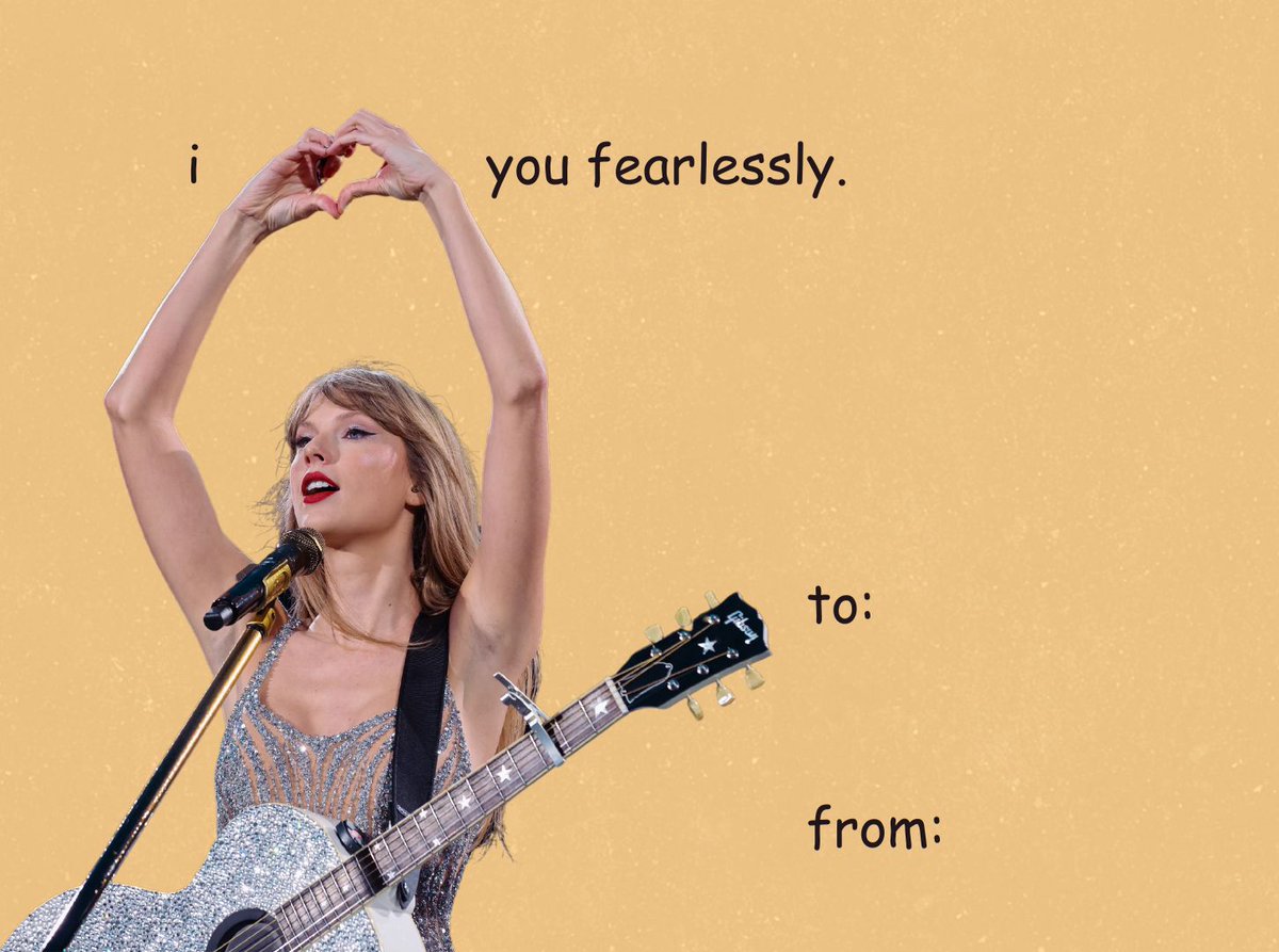 taylornation13's tweet photo. Are you #TSTheErasTour? Because I’ve waited my whole life for you. 💚💛💜♥️🩵🖤🩷🩶🤎💙 #ValentinesDay https://t.co/XLCsN1jE5R