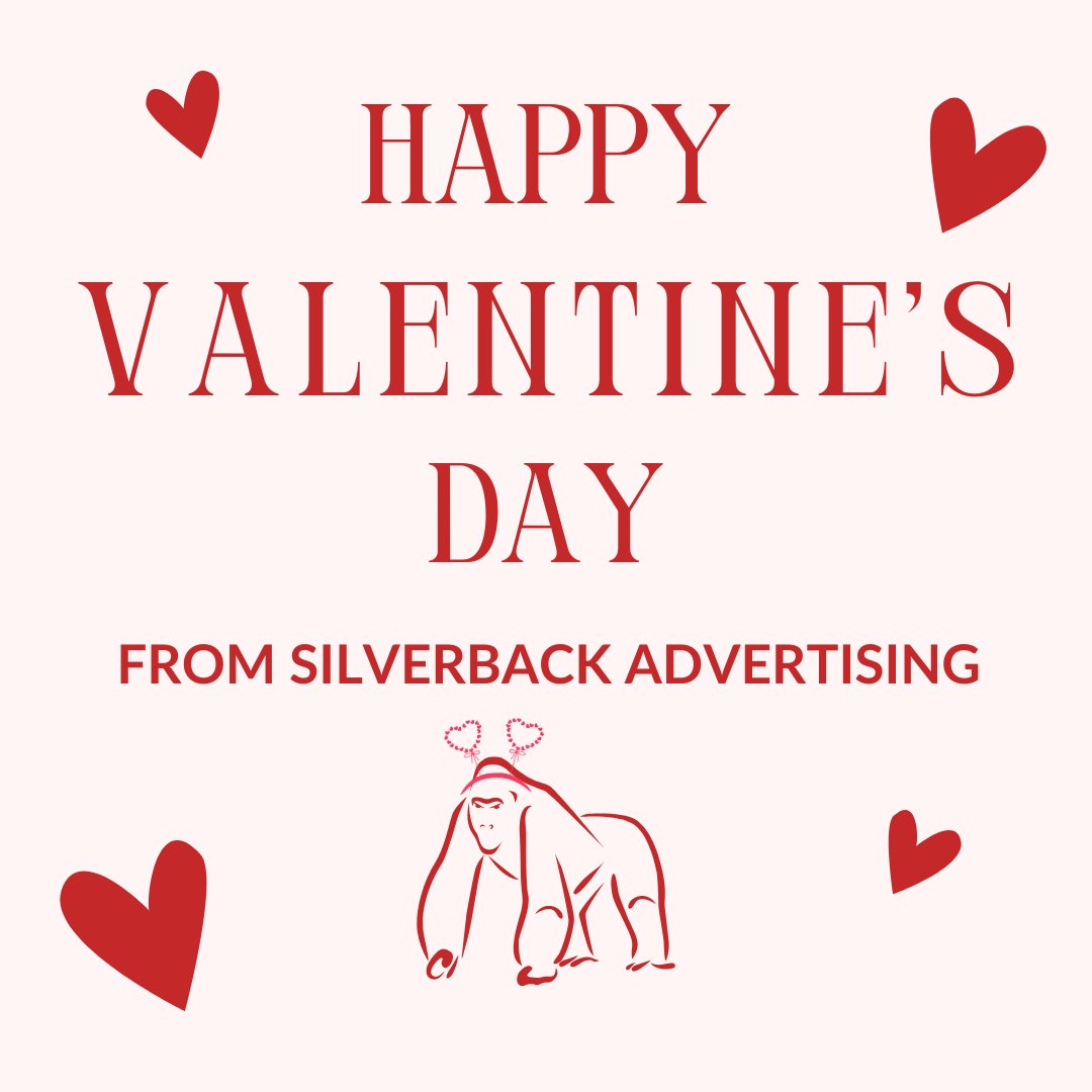 silverbackad's tweet image. Happy Valentine’s Day from SilverBack Advertising!🌹💘